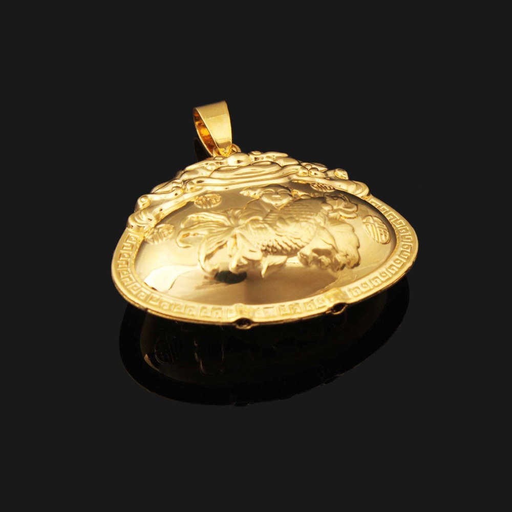 Traditionnal Кина шарм pendant направи среќни засекогаш златна боја pendant накит со 45/60см синџир ѓердан