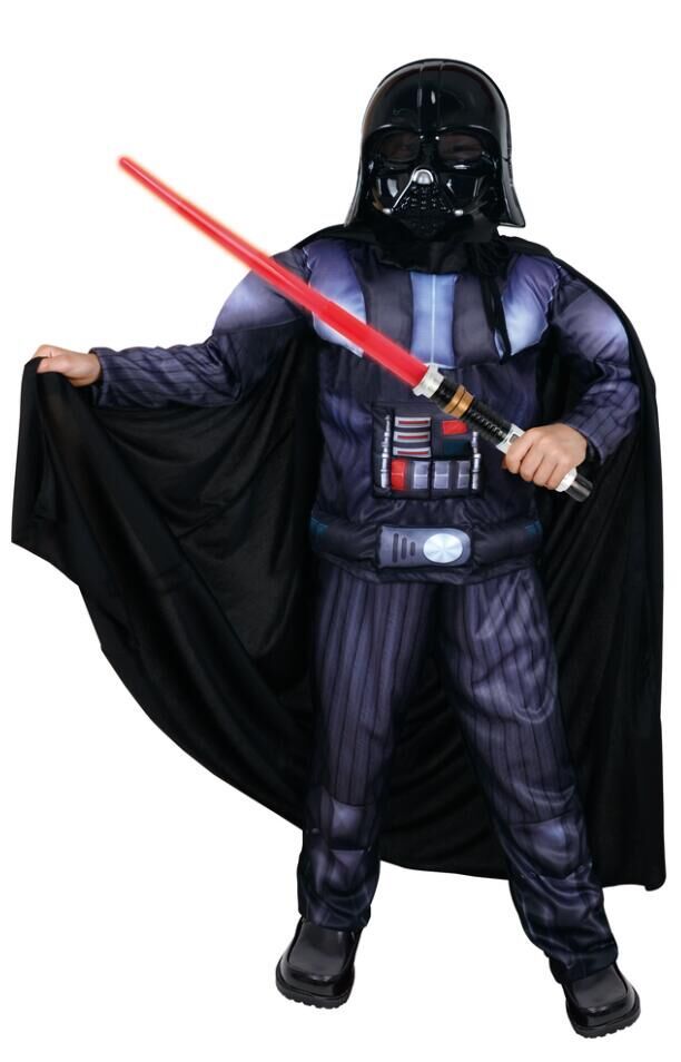 Мускулите Darth Vader(Anakin Скајвокер) star wars Костим Одговараат на Деца Филм Костим За ноќта на Вештерките Партија