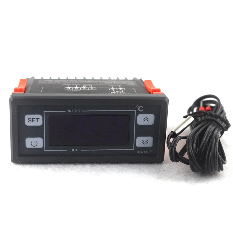AC напон 220V 30A Дигитален Термостат за Инкубаторот, LED Дисплеј Температура Регулаторот Контролер со NTC сензор