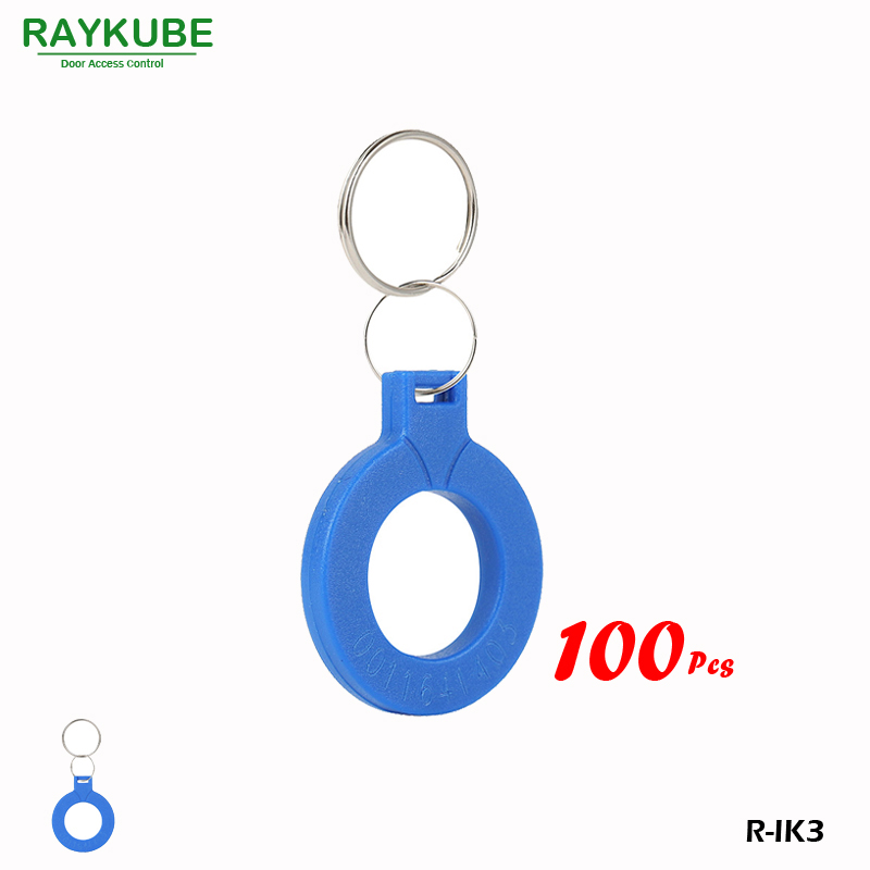 RAYKUBE R-IK3 Нови Keyfob 100Pcs/Многу 125Khz RFID Близина Keyfobs За Врата Систем за Пристап