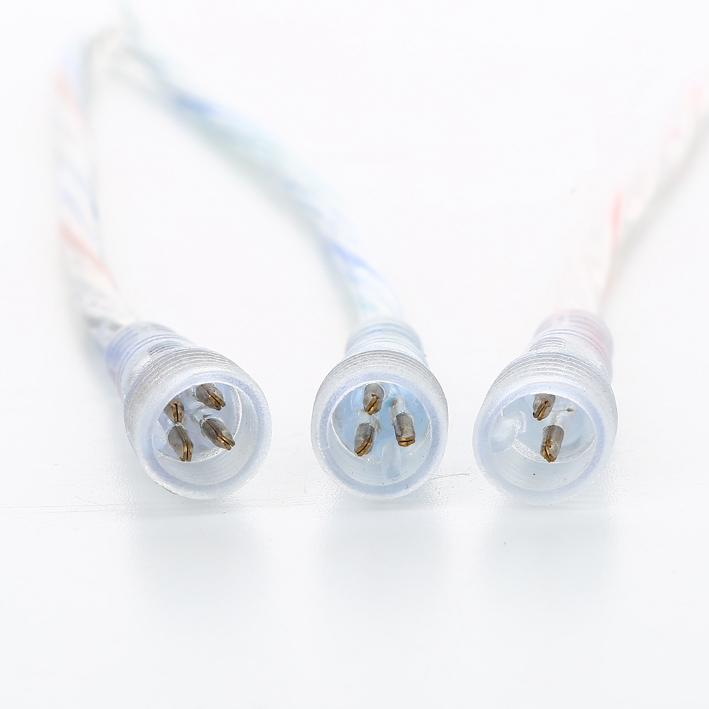 5pairs 2 pin / 3 pin / 4 pin Водоотпорен конектор со жица кабел IP68 женски & машки plug 2X 0.3(mm2)