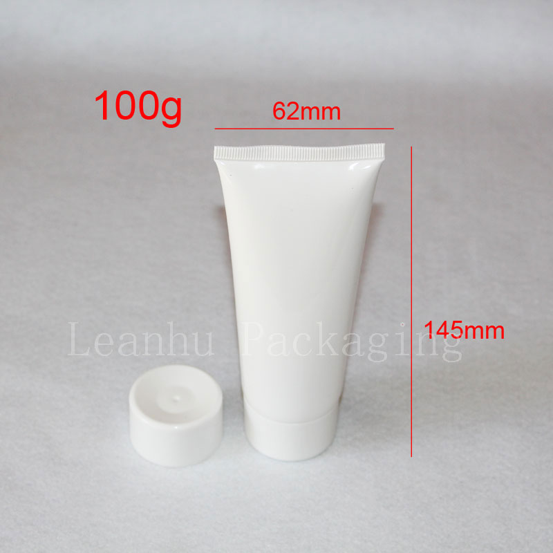 100g празна бела пластична цевка за козметика пакување,100ml ЈП handcream / лицето чистење сад шишиња 24pc/многу