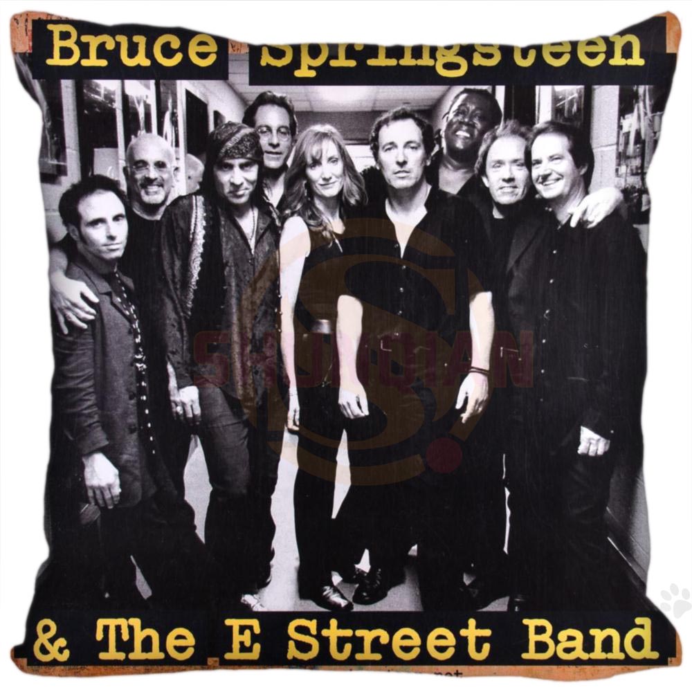 Домашна Употреба Обичај Плоштадот Pillowcase Bruce Springsteen мека Перница Покрие Zippered Топла Производ SQ00611-H06