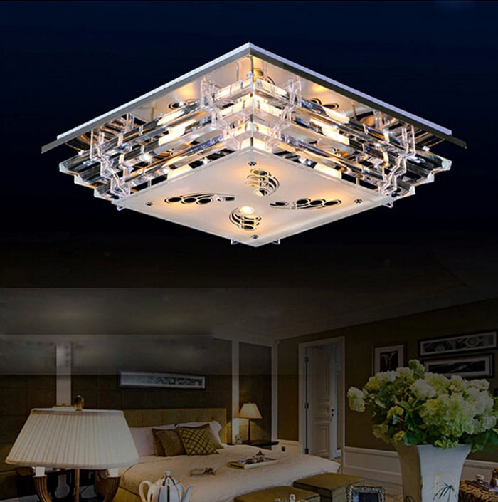 Модерен Минималистички LED Таванот Светлина Спалната соба Светилка Кристал на Светлина Ресторан Кујна Ден Тавански Светилки