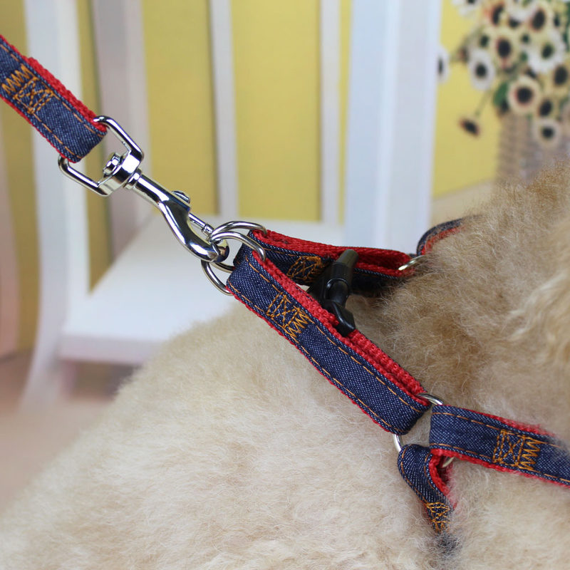 Каубој куче јаже за шиење крпа градите ремени (домашно милениче куче поводник Малку Полковникот 3 Couleurs задебелување на отпорност на триење