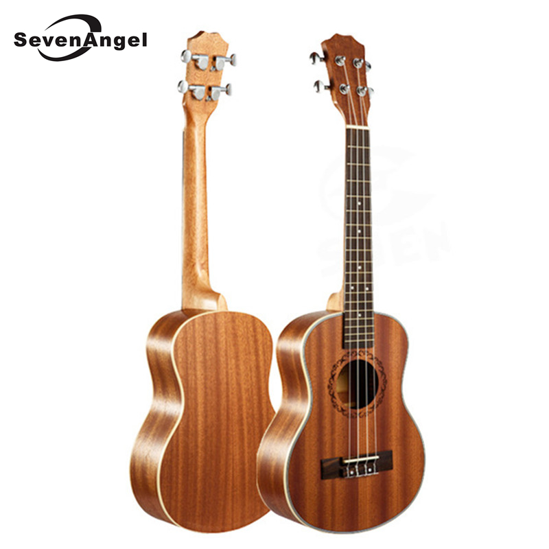 SevenAngel 21 Ukulele Хавајски гитара ружино дрво Fretboard 4 жици Махагони Електрични Ukulele со Подигнување EQ Музички