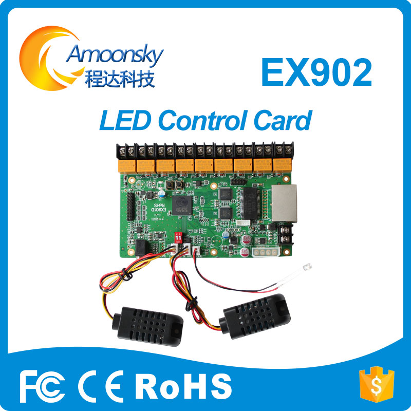 linsn картичка EX902 linsn мулти-функција картичка откривање led дисплеј температура, влажност и автоматски светлината