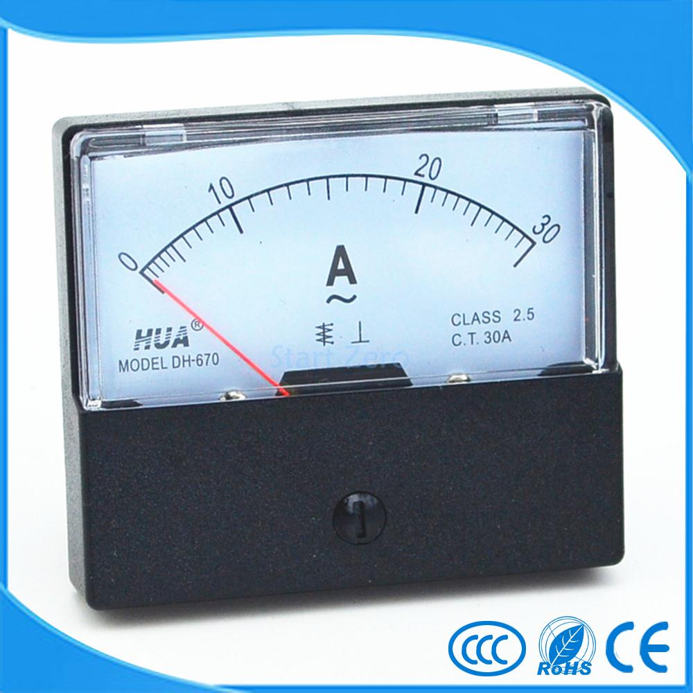 AC 0-30A Аналогни Панел Метар Ammeter Мерач DH-670
