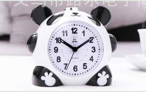 цртан филм панда аларм ноќ светлина електронски бел 16 полифони музика супер тивок одложување аларм часовниците