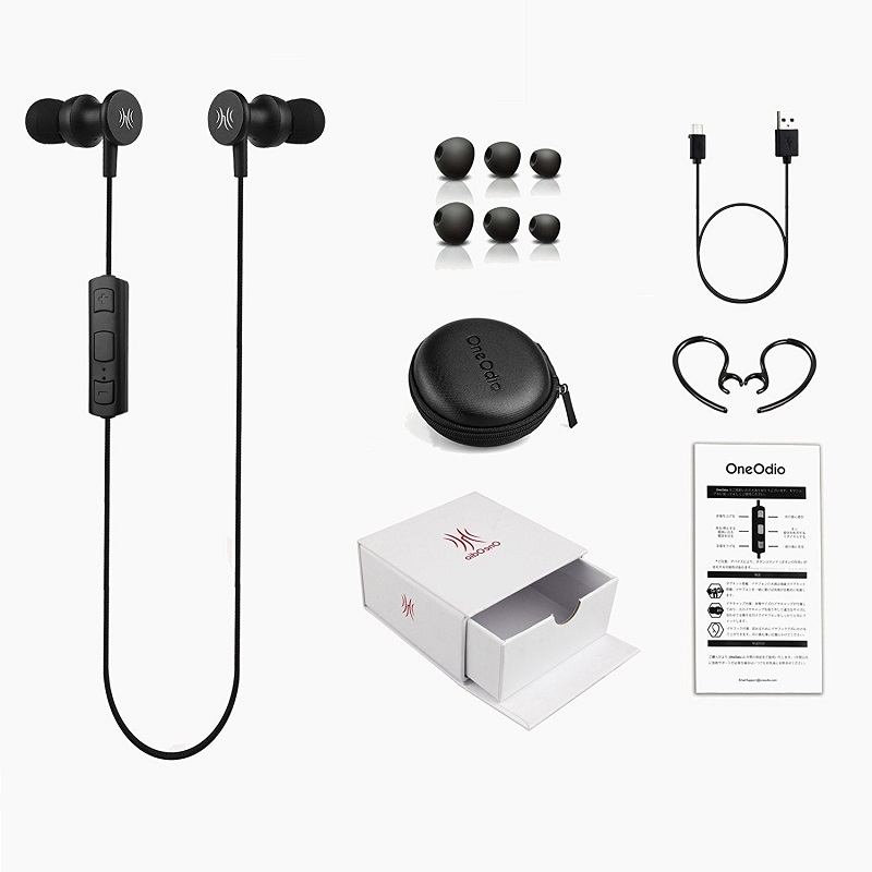 Oneodio IPX4 Водоотпорен Handsfree Earbuds Слушалка Спорт Работи Стерео Bluetooth 4.1 Слушалки Безжични Слушалки Со Микрофон