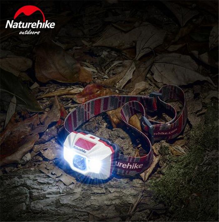 Naturehike Велосипедизам Водоотпорен Headlamp USB Chargable Кампување Светлата Отворено Риболов LED Светло