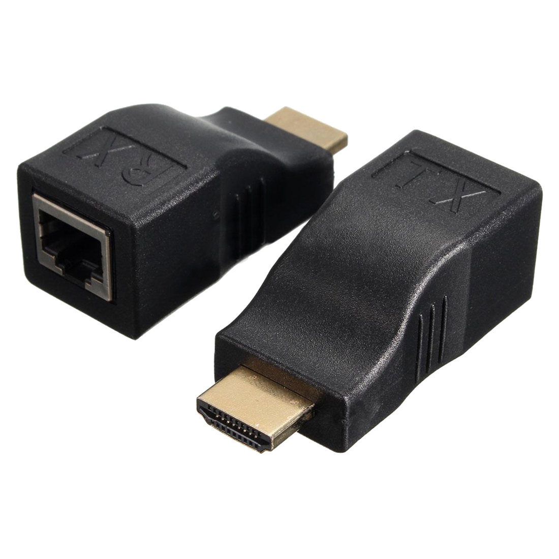 4K HD 1080P 3D HDMI Extender Над Двојна RJ45 Мачка 5e / 6 Ethernet Мрежен Адаптер