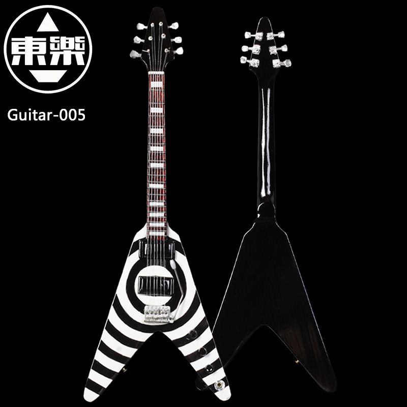 Дрвени рачно изработени Минијатурни Гитара Модел на гитара-005 Гитара Дисплеј со Случајот и да Стои (Не Вистински Гитара!