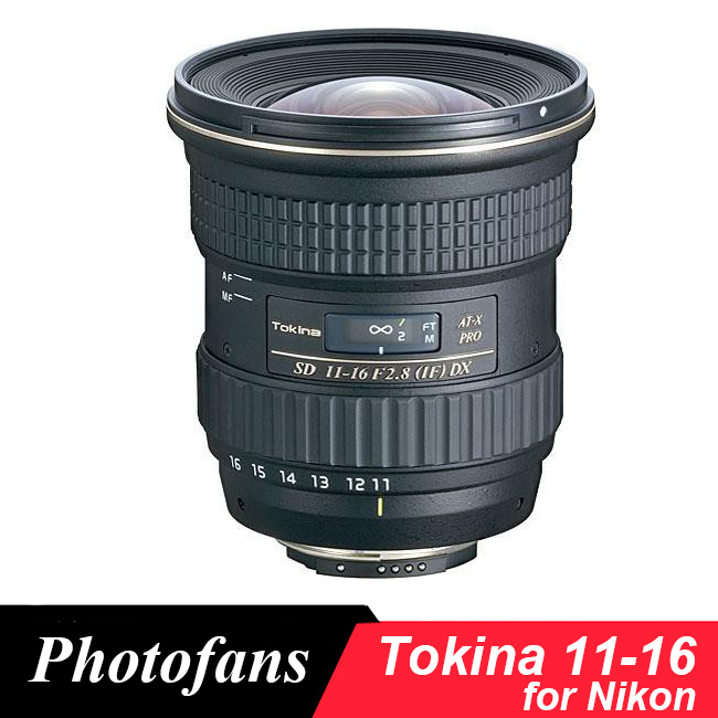 Tokina 11-16mm f/2.8 AT-X 11-16 Про DX II Објектив за Nikon D3200 D3300 D3400 D5200 D5300 D5500 D5600 D7100 D7200 D90