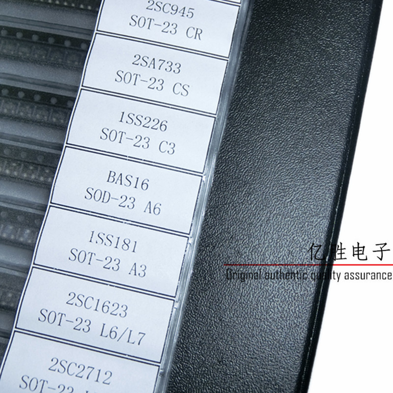 60 Видови SMD Најчесто се Користат за SMD Транзистори Асортиман Комплет Избрани Примерок на Книга S9012 S9018 S8050 BAV99