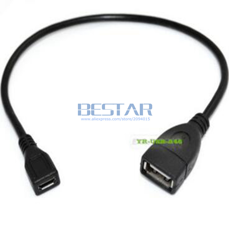 25CM USB 2.0 женски да Micro usb 2.0 Б женски полнење податоци адаптер за полнење Кабел Кабелот Микро-usb 0.25 м 480Mbps
