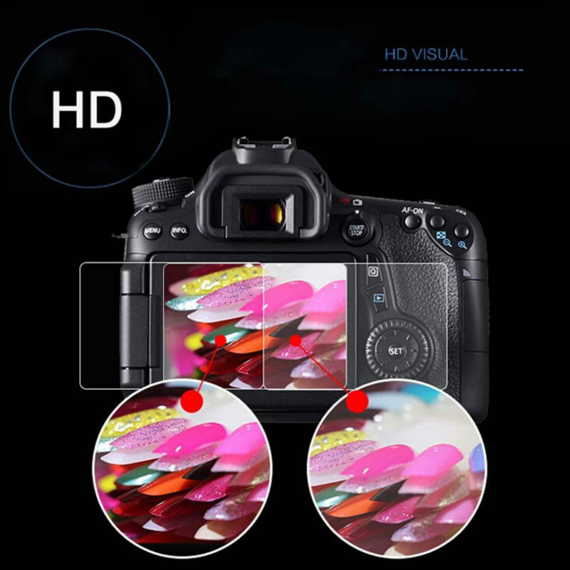 Калено Оптичко Стакло HD LCD Екран Заштитник Покрие Филм За Canon EOS 7D Mark II dslr фото 7D2 7D челична заштитна екранот