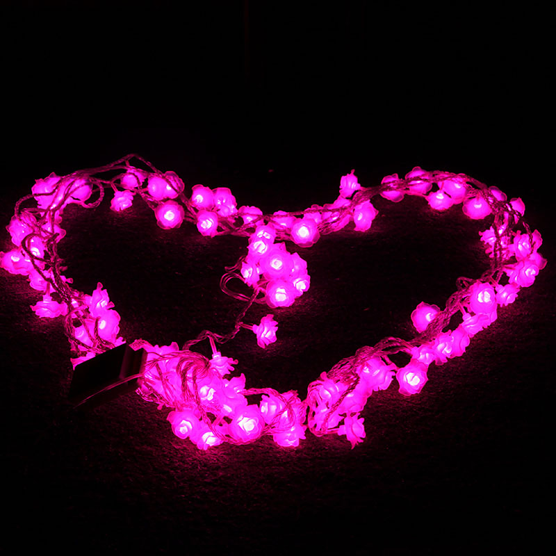Љубовта се Зголеми LED String 7.5 M-10M 50 70 100 Led диоди ноќ светлина Зголеми Цвет ЕУ Plug 220V водоотпорен Партија