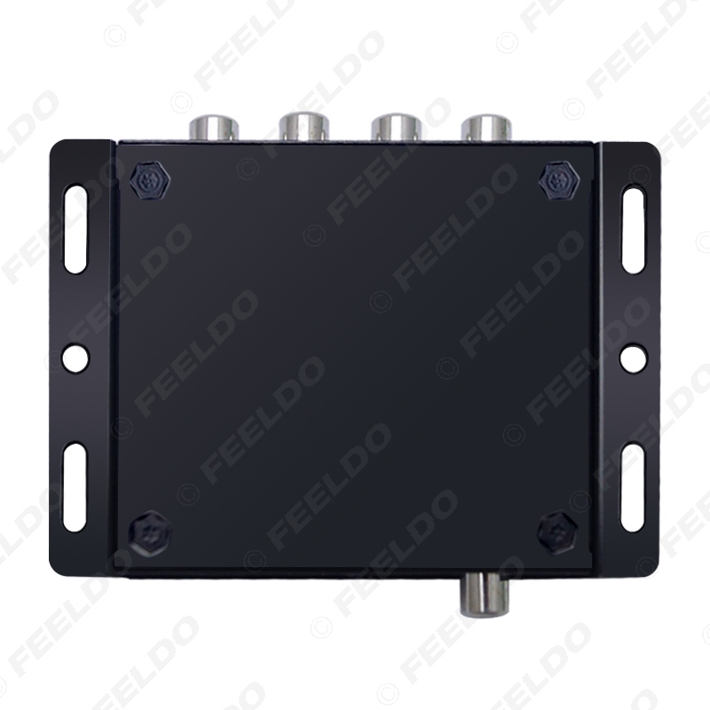 FEELDO Авто Автомобил од 1 до 4 Излез Видео Spliter Засилувач на Сигналот Бустер За DVD/LCD/TV Monitor Display #FD-4499