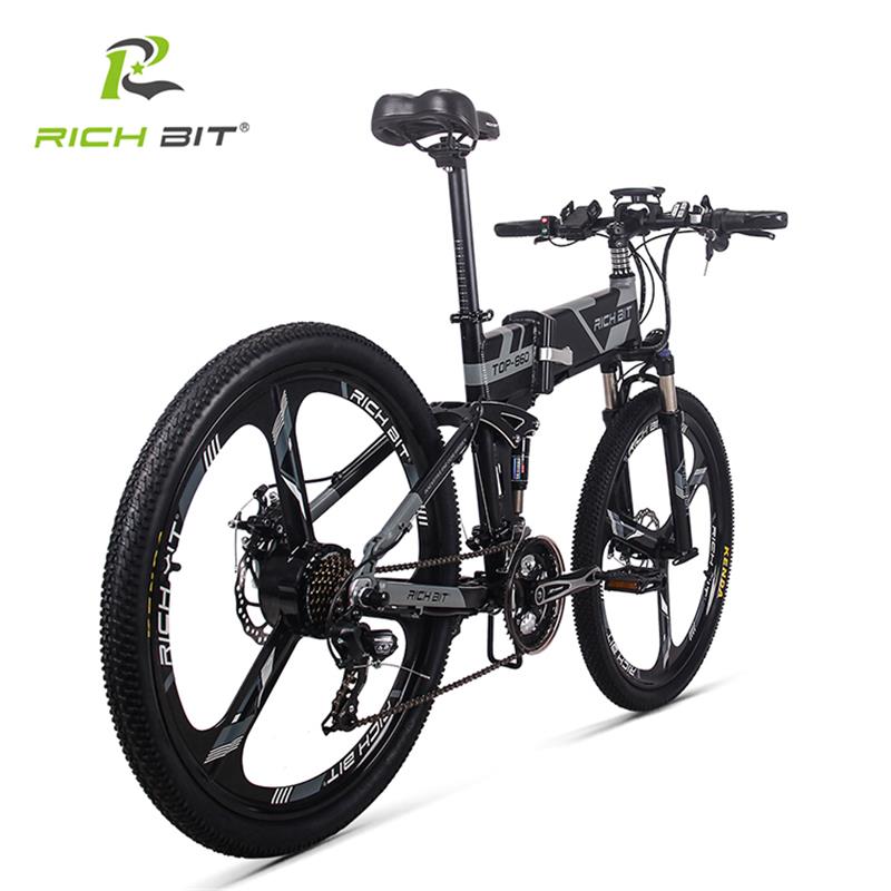 RichBit RT-860 36V*250W 12.8 Ах Планина Хибриден Електричен Велосипед возење Велосипед Вдп Рамка Внатре Li-on Батерија Виткање ebike