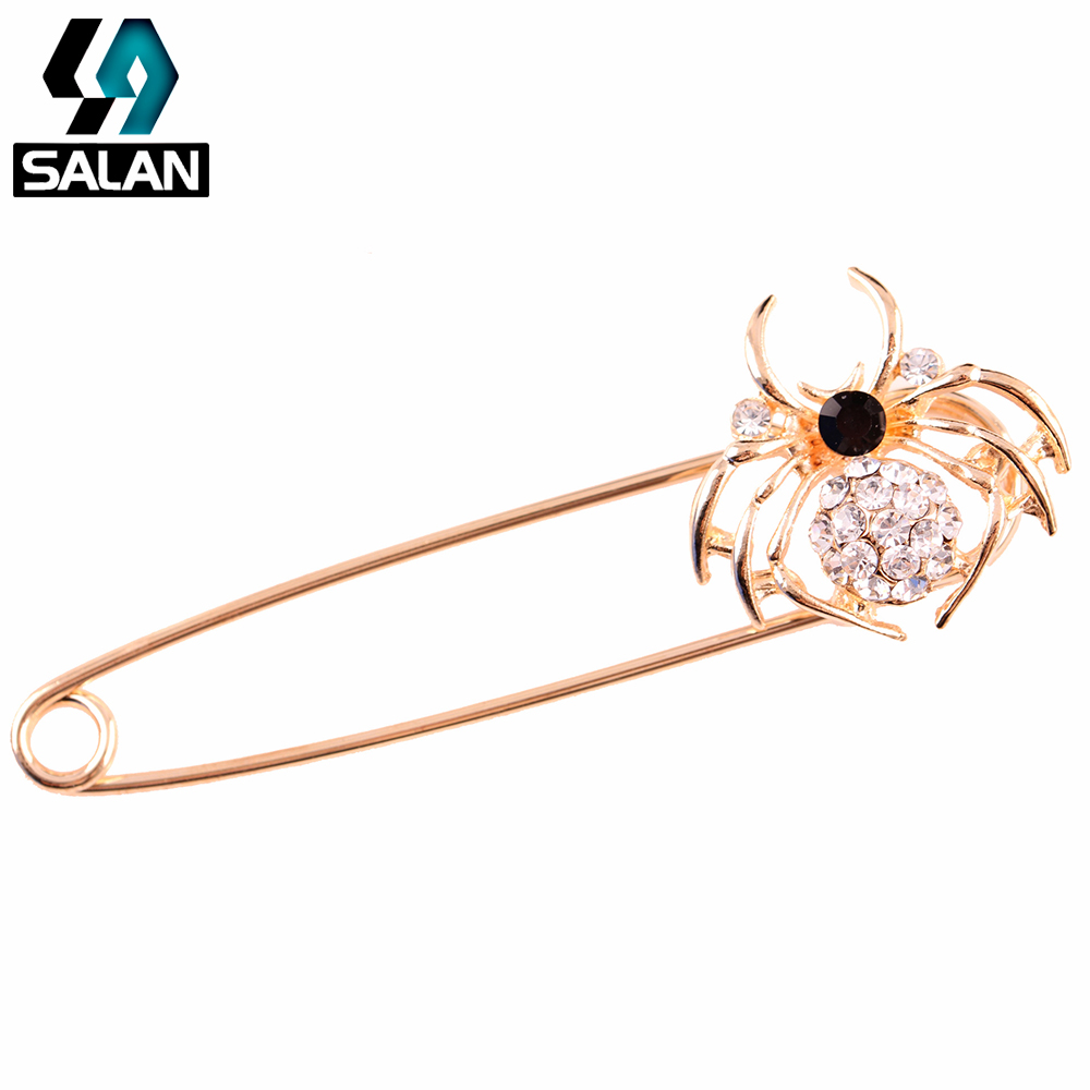 Корејски мода инкрустирани кристал spider brooch pin high-end персоналните кристал костим brooch додатоци