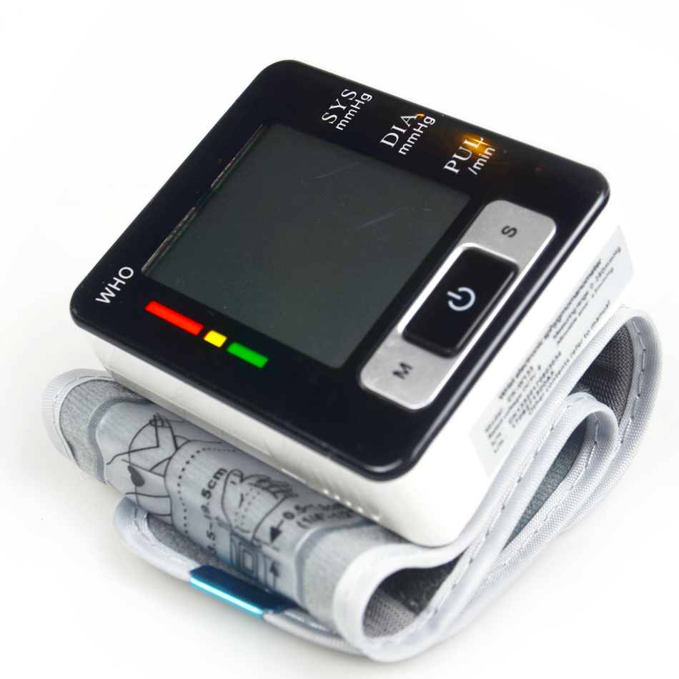 Домашна Нега Преносни Автоматско Дигитални LCD Дисплеј Зглоб Крвен Притисок Монитор Тестер на отчукувањата на Срцето Победи на Метар Следење