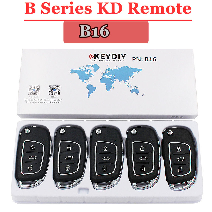 (5PCS/МНОГУ)B16 KEYDIY далечински управувач 3 копчето Б серија далечински управувач за KD900 URG200 KD200 направи нов