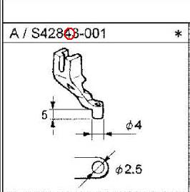 За JK-T3020 Presser нога ,шиење делови број 41716001,модел е