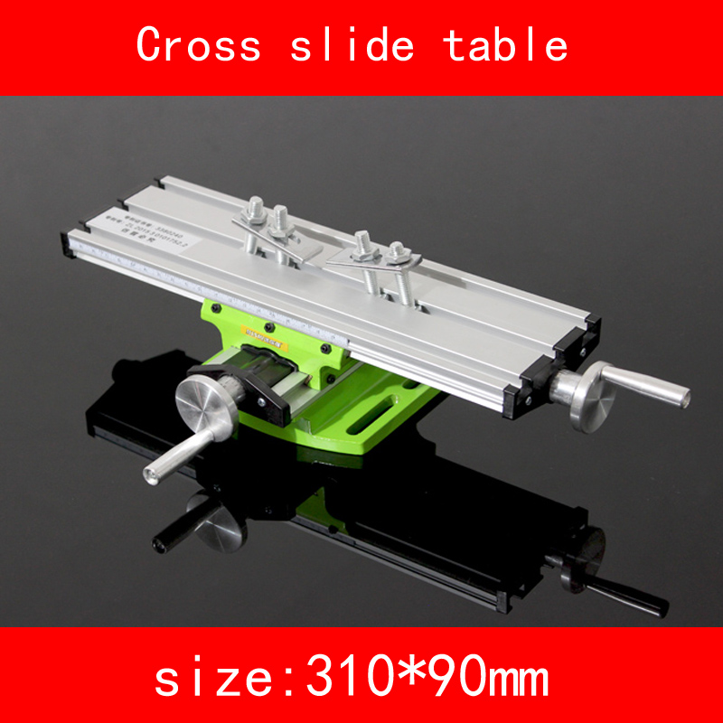мини Крстот слајд табела модул X оската удар 200MM Y оска удар 50MM за дупчење на фреза DIY