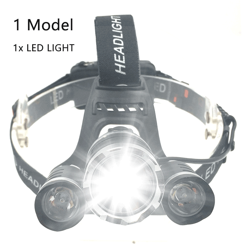 Litwod Бродови Од RU Батерија xm-T6 3 Led Headlamp Светлата главата светлина Риболов Светилка Лов Фенер