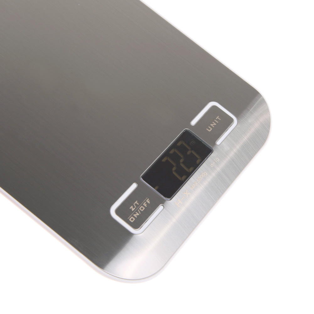 Дигитални Кујнски Ваги Електронска Вага 5Kg/1g Готвење Тежина LCD Дисплеј и Сино Осветлување Рамнотежа