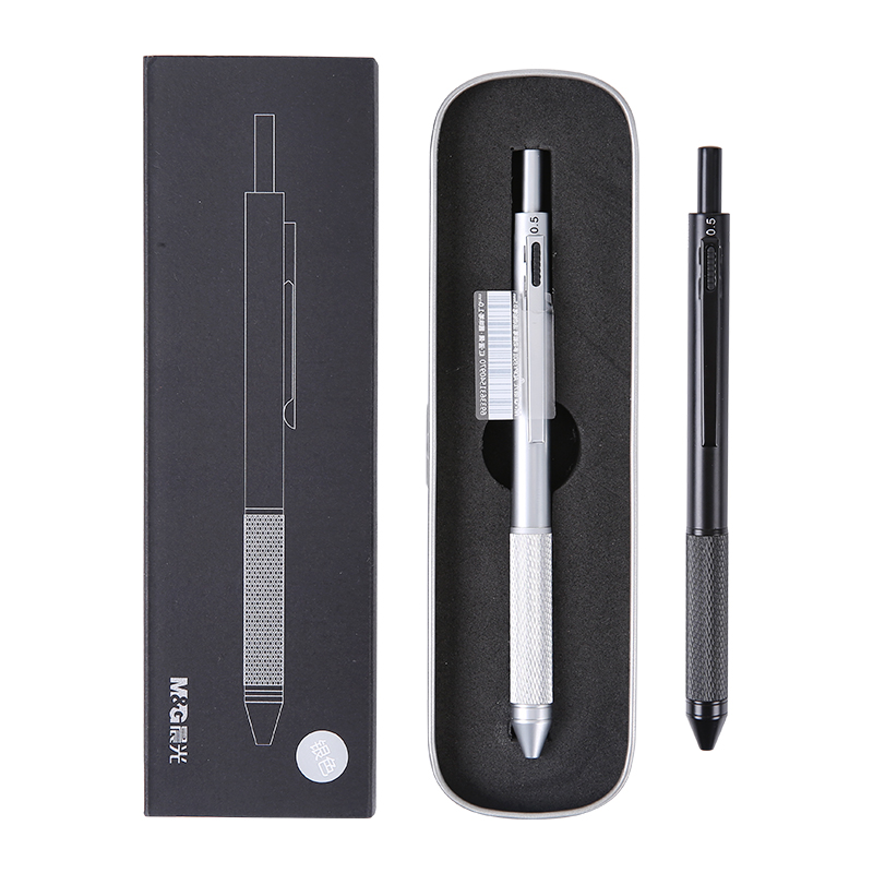 М&G Целосен метал мулти-функција пенкало автоматско молив во боја топката пенкало за да дознаете канцелариски материјали ADPY3501
