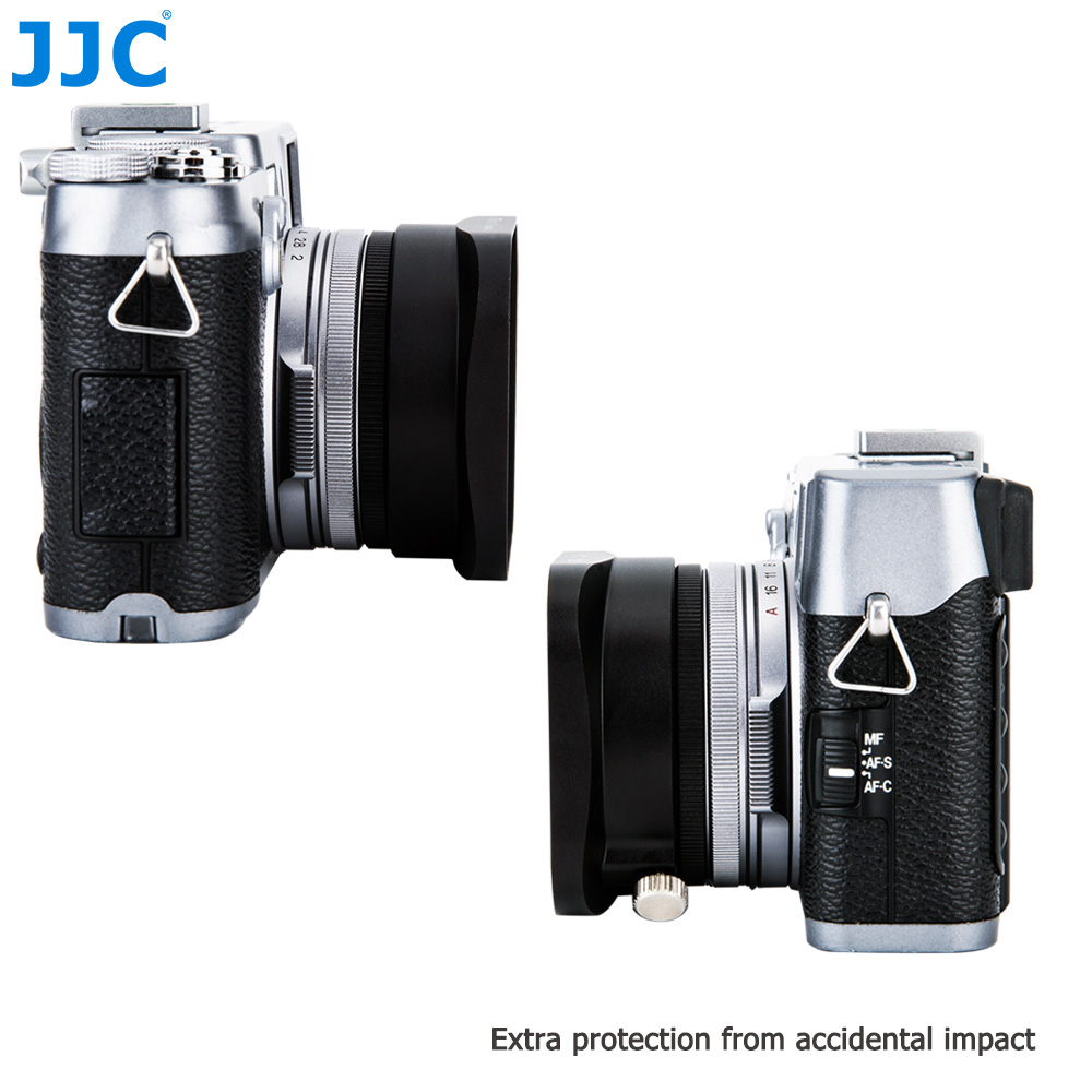 JJC Плоштадот Метал Леќи на Камерата Худ 49mm Заштитник Адаптер Прстен за Полнење За Fujifilm X100/X100S/X100T/X100F/X70