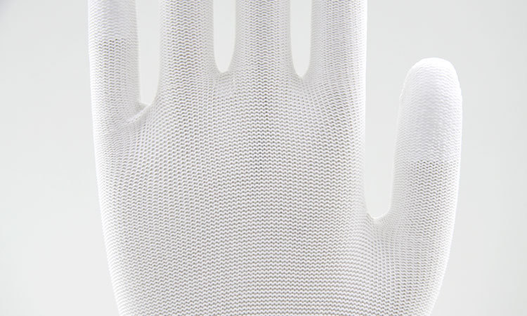 Новиот анти-статички ракавици со дебела бела СТП слој guantes traba полиестер влакна поголема големини работи glove10 двојно/пакет
