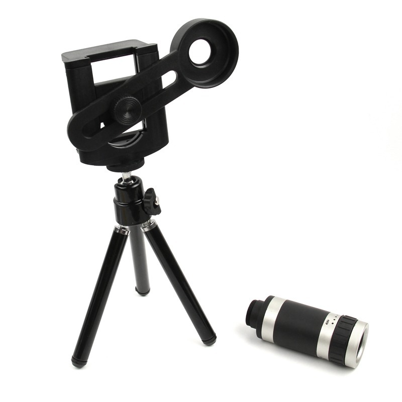 ORBMART 8X Оптички Зум Телескоп на камерата Леќи на Камерата Со Мини Tripod Држач За iPhone 5s 6 6s Плус Samsung S6 S5 Забелешка Meizu Xiaomi
