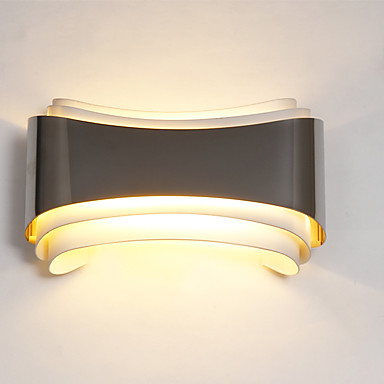 Нерѓосувачки челик Едноставна Модерната LED Ѕид Светлина Дома Осветлување Ходникот Покрај Ѕидот Светилка Sconces Arandela
