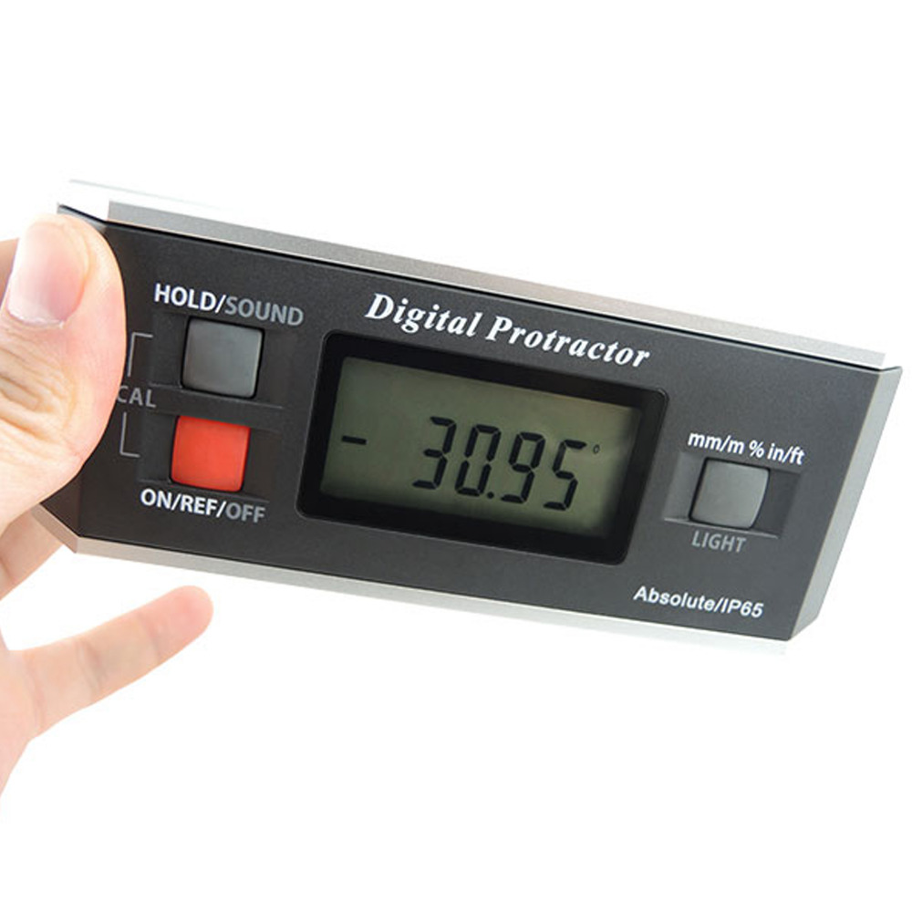 Дигитални Protractor Агол Пронаоѓач Ниво Магнетни V-Мило 0~360 степени со Светлото Индустриски Автомобилската Употреба Inclinometer