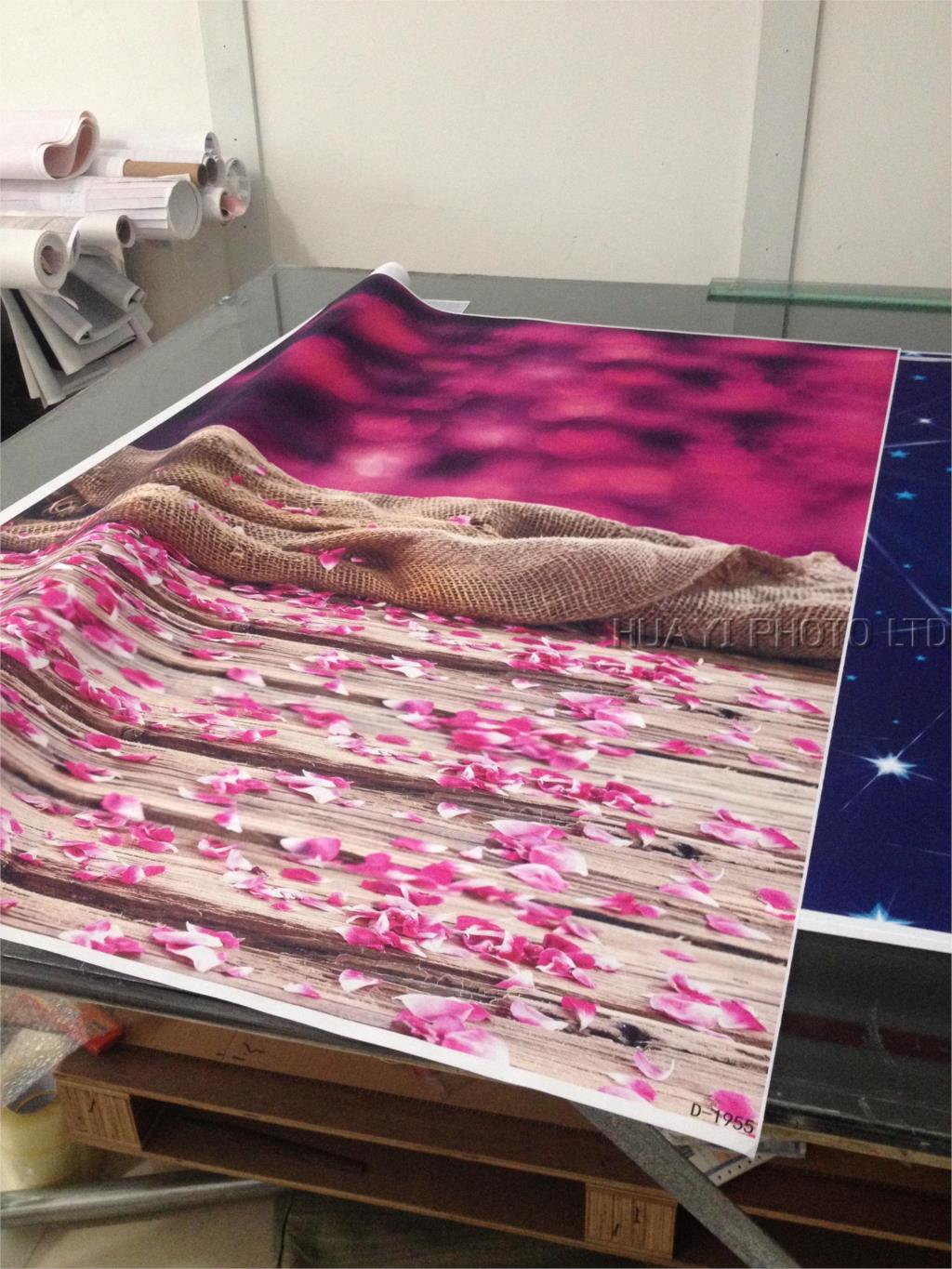 {различни големини} Длабоко розова фотографија позадина позадина печатени со petal и дрво штица студио новороденче позадина