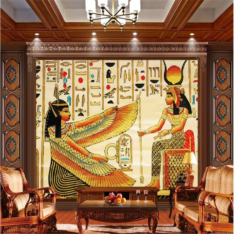 beibehang Обичај не-плетени позадина личност Египетскиот брилијантен дневна соба и спалната соба дома декорација позадина