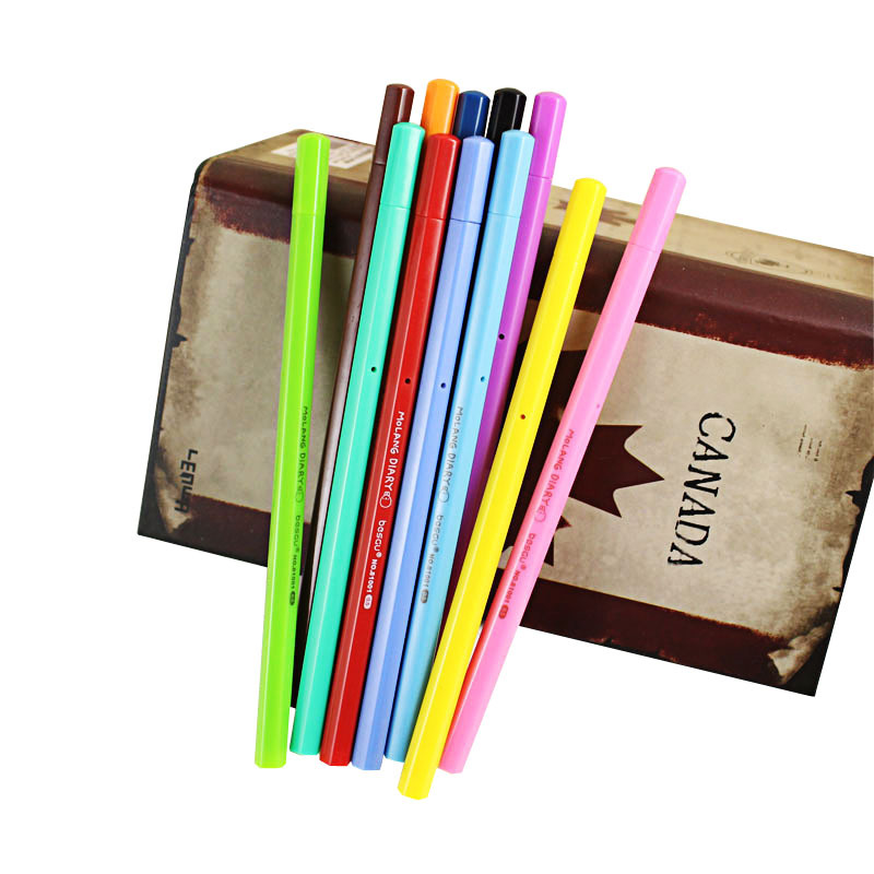 12 боја гел пенкало Molang дневник училиште пенкала за потпис пишување цртање 0.5 mm ballpoint lapices Канцелариски Канцелариски