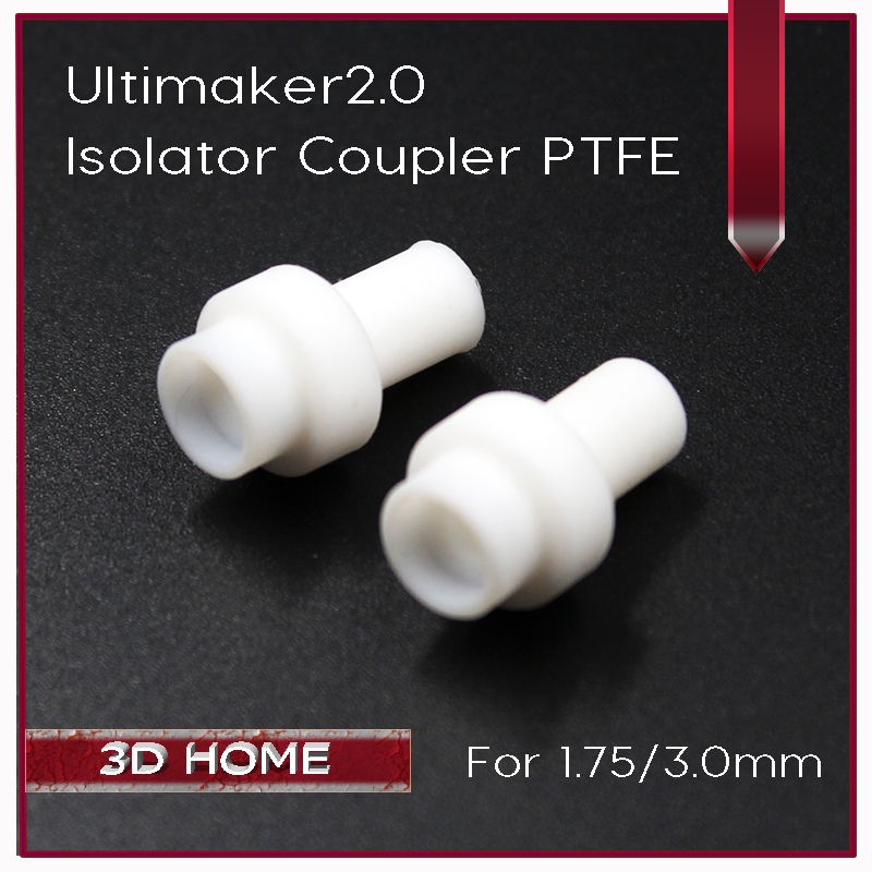 10Pcs Ultimaker 2 UM2 Топла Крајот Isolator Спојка PTFE Тефлон Внатрешна Ракав За 1.75 mm 3мм Филамент Висок Квалитет