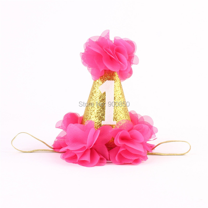 Бебе Девојки Симпатична Цвет Hairbands Коса Додатоци Принцеза Круна Еластична Headbands Деца Роденденски Подарок 6 Бои