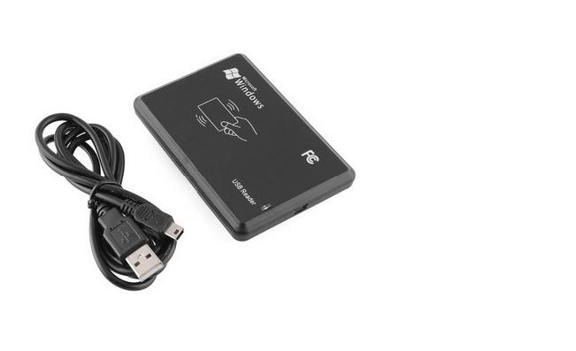 125KHz Црна USB Сензор Smart rfid id Card Читачи за контрола на пристап EM4100,EM4305,T5577 компатибилни тагови нема потреба возачот