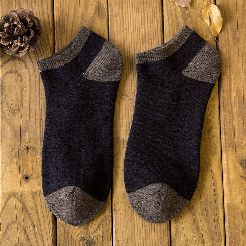 5 Парови Мажите Глуждот Sock Плус Кашмир Подебели И Топло, Удобно Трајни Еластичност Мажите Чорапи Зимска Комбинација