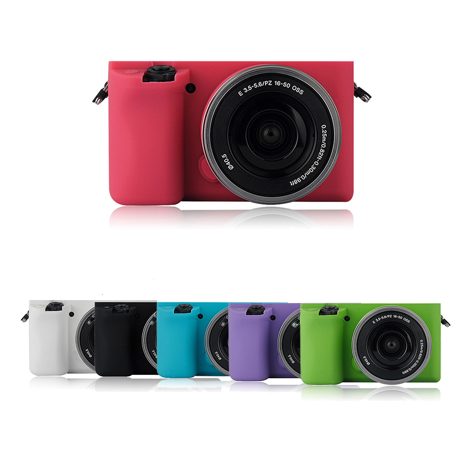 Мулти-боја TPU Мека Силиконска Гума Камера Тело Покрие Случај Торба Кожата Dustproof Заштитна За Sony ILCE-6000L A6000