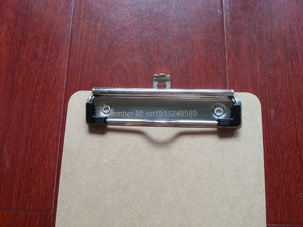 А5 МДФ clipboard пишување на Дрвена подлога датотека клип одбор мени таблата со исечоци со плоча клип канцелариски материјали