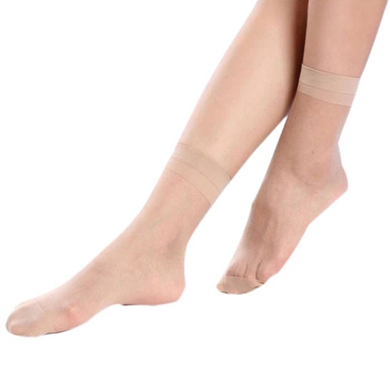 10 Пара на Жените Секојдневен Тенки Чорапи Секси Дише Транспарентен Кратки чорапи