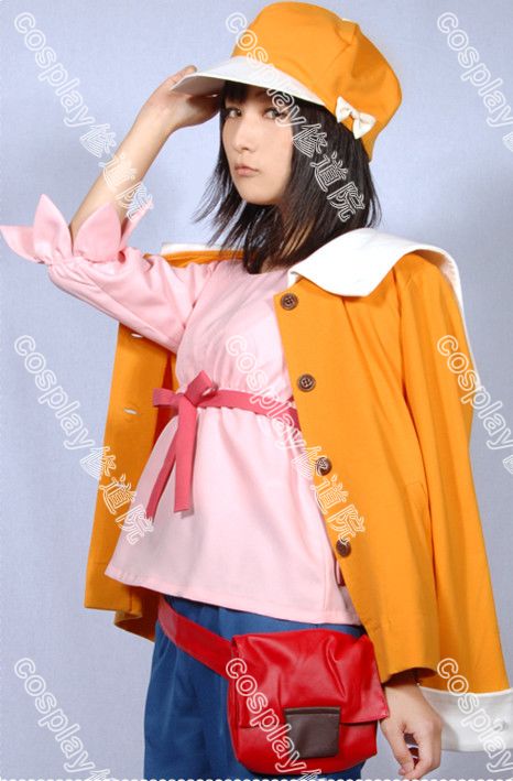 Bakemonogatari Nadeko Sengoku Cosplay костим со торба Обичај