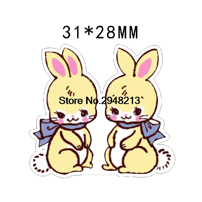 Јапонски цртан филм bunny planar смола занаети за DIY Занаети Јапонија смола flatback 31*28mm 50pcs RET1284