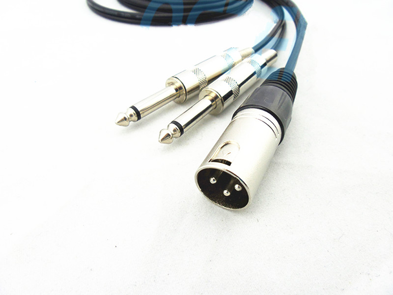 XLR две моно 6.5/6.35 Линија на рамнотежа бакар аудио линија миксер XLR кабел за Поврзување на Мултимедијални линија